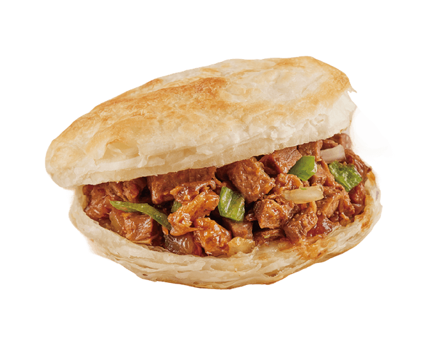 Kínai hamburger (roujiamo) marhahússal